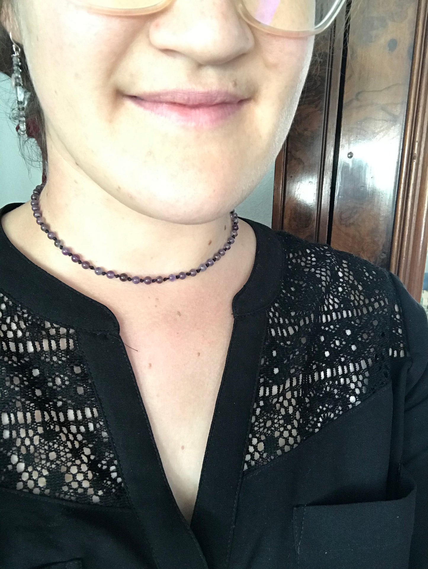 Amethyst Beaded Necklace