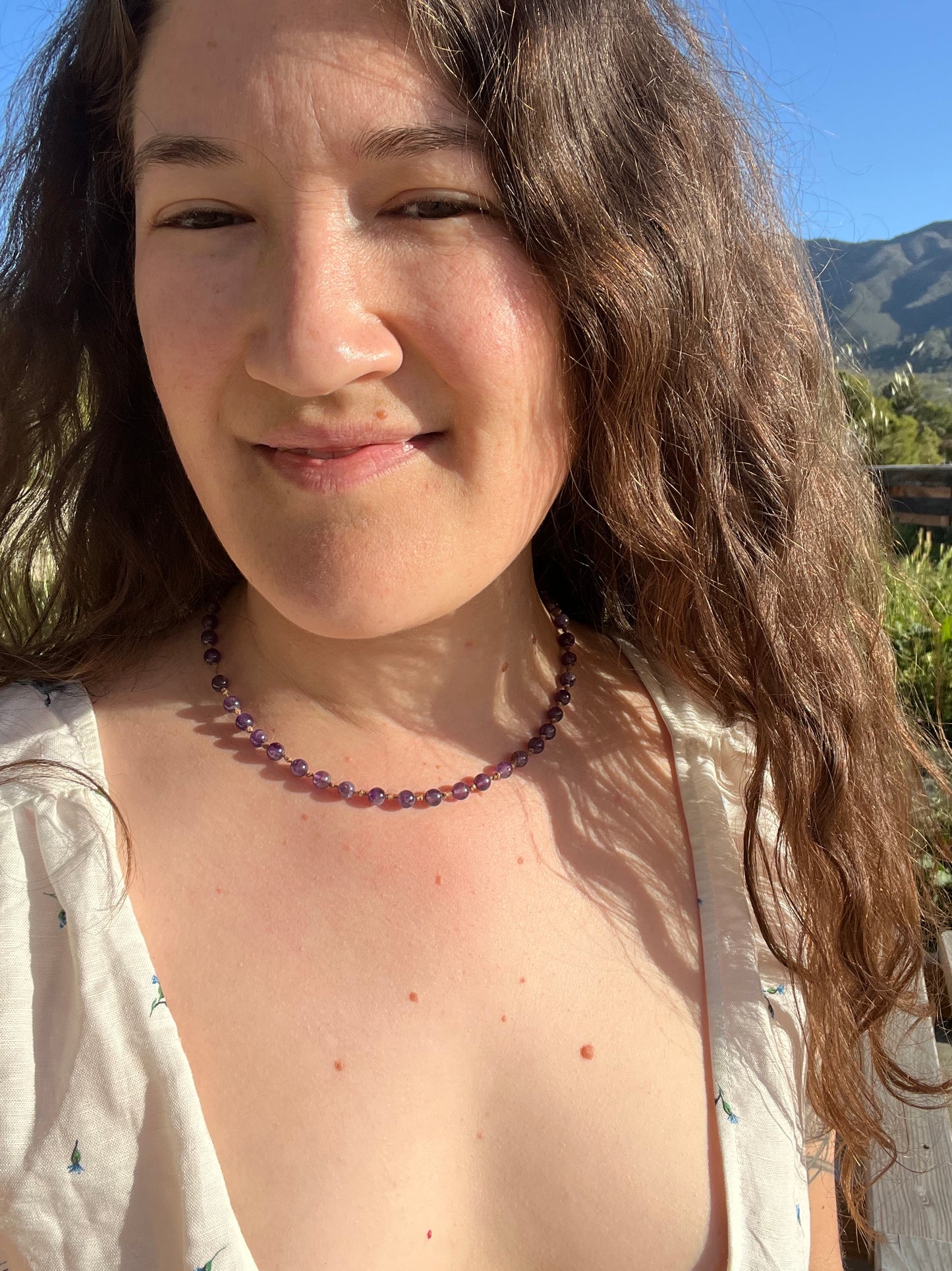 Amethyst Beaded Necklace