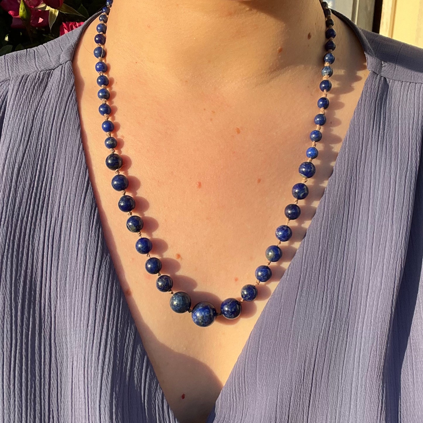 Tapered Beaded Necklace