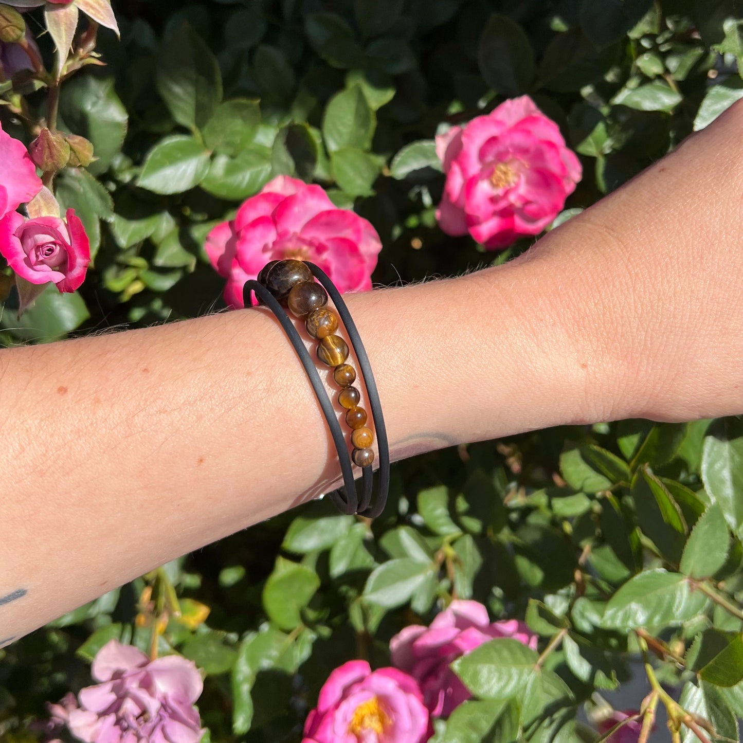 Tiger's Eye Memory Wire Bracelet